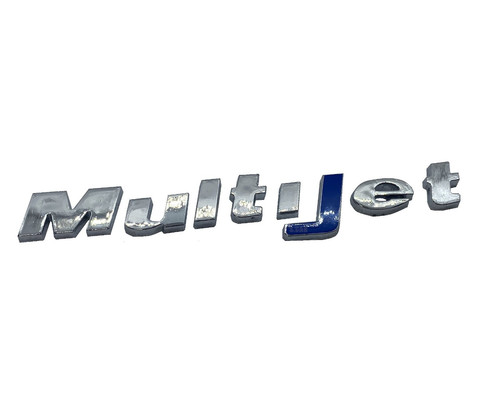 Sigla scritta multijet blu - blu, per